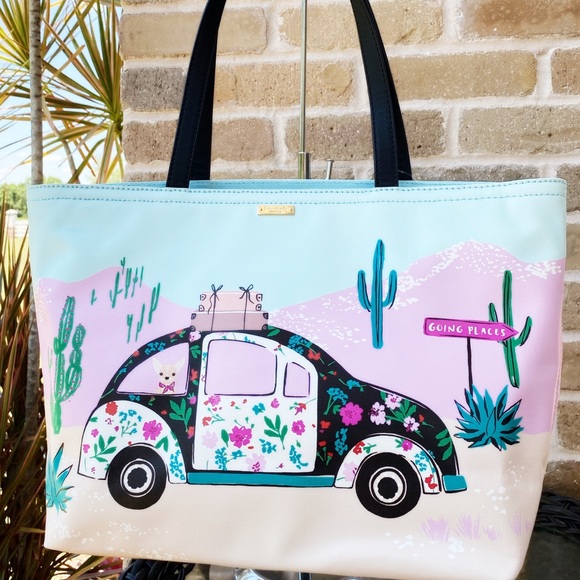 Kate spade large coated canvas tote car - Picture 5 of 8